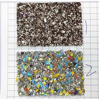 1. 1-1. 6 mm 3d 3d 반짝이는 스팽글 부러진 돌 청키 반짝 반짝 반짝 빛나는 패브릭 가짜 가짜 가죽